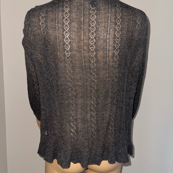 Lovely grey lightweight sweater. Banana Republic. Alpaca/nylon/wool. Size L - Picture 5 of 9